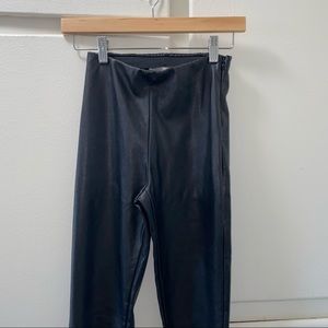 H&M FAUX LEATHER LEGGINGS